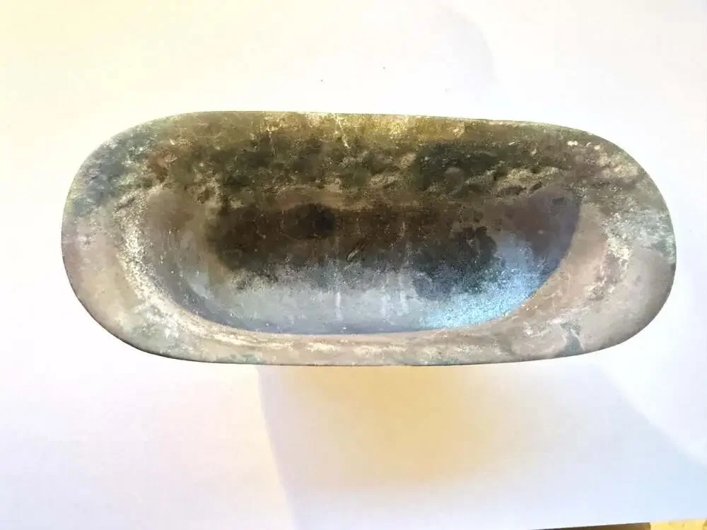 Vintage Brass Bathtub Soap Dish,‎ Office Business Card Holder - ,